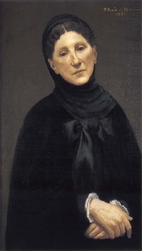 Marie Cantacuzène, femme de Puvis de Chavanne, vintage artwork by Pierre Puvis de Chavannes, 12x8" (A4) Poster
