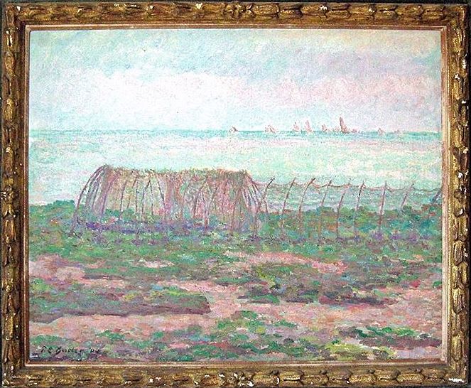 Fish Weirs Quiberville by Theodore Earl Butler,A3(16x12")Poster