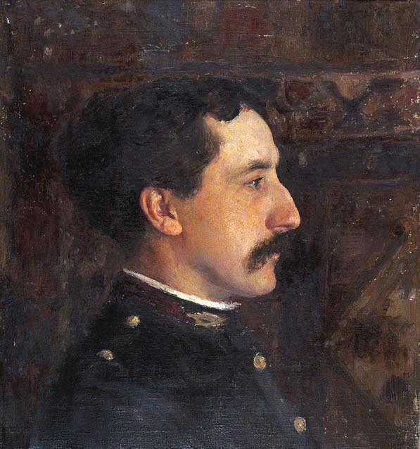 Portrait Of Eugene Charvot by emile Friant,A3(16x12")Poster