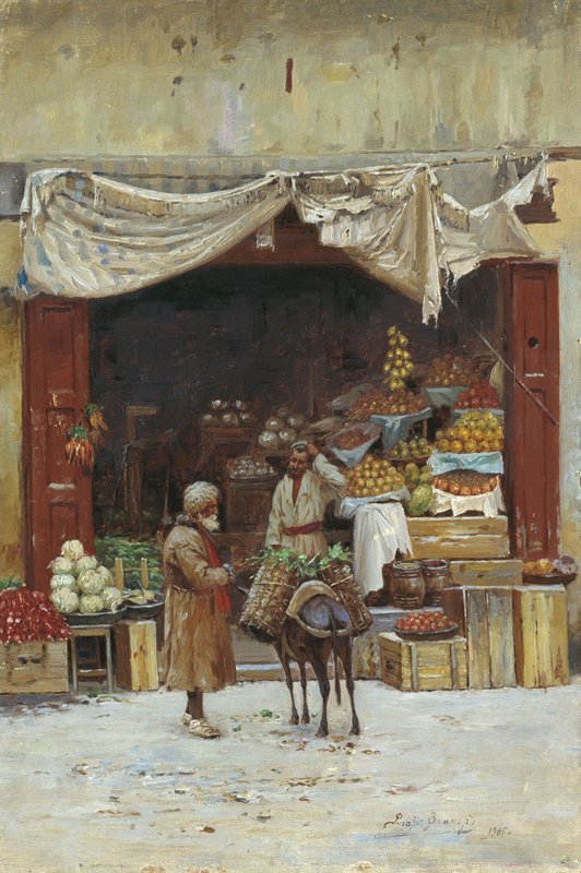 Vegetable Shop by Richard Karlovich Zommer,A3(16x12")Poster