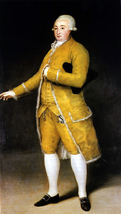 Francisco de Cabarrús, vintage artwork by Francisco de Goya y Lucientes, 12x8" (A4) Poster