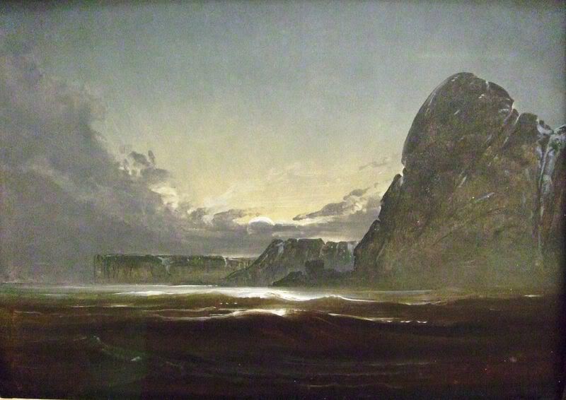 View of Hjelmso, vintage artwork by Peder Balke, A3 (16x12") Poster Print