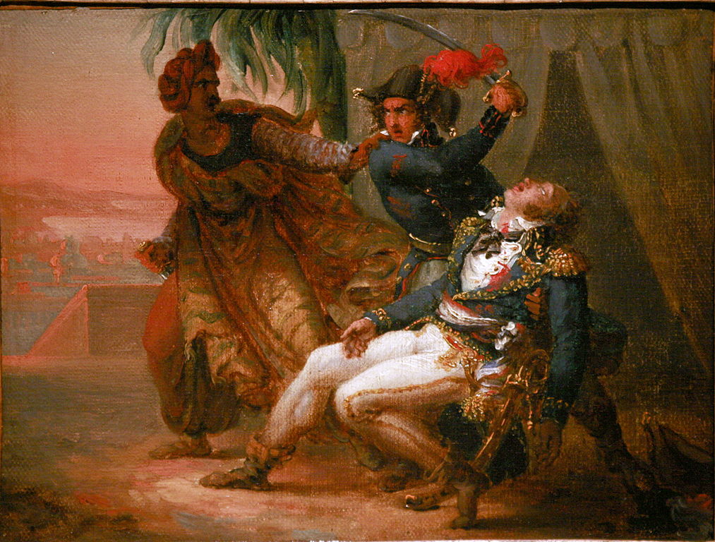 The Assassination of General Kleber, vintage artwork by Antoine-Jean Gros, 12x8" (A4) Poster