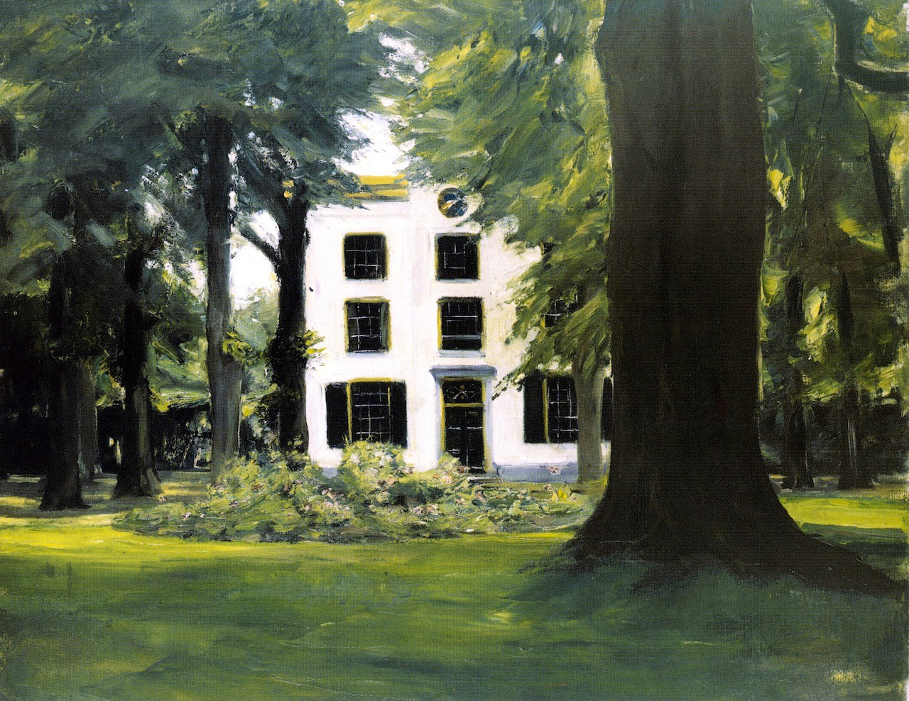 Country House in Hilversum, vintage artwork by Max Liebermann, 12x8" (A4) Poster