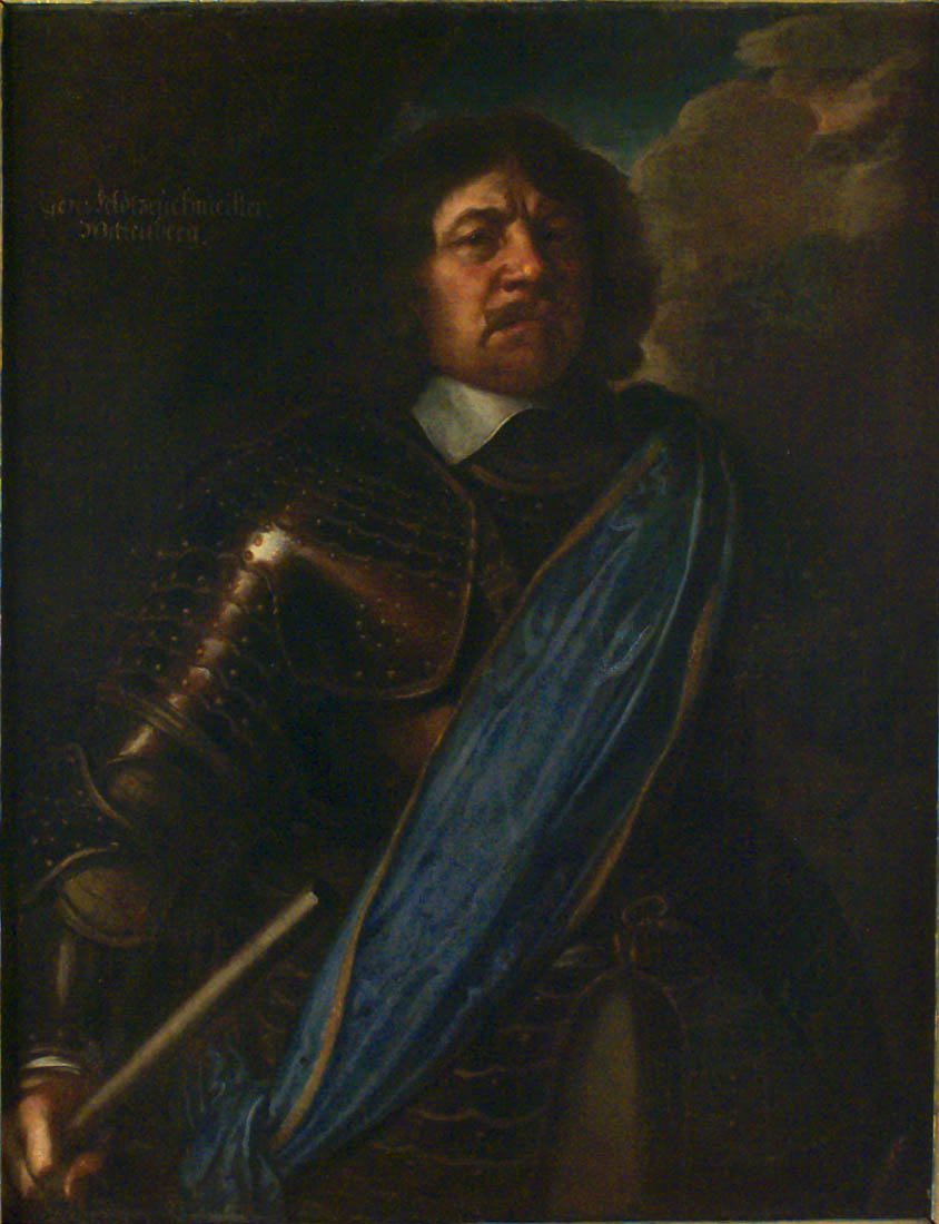 Portrait of Arvid Wittenberg, vintage artwork by Matthaus Merian the Younger, 12x8" (A4) Poster