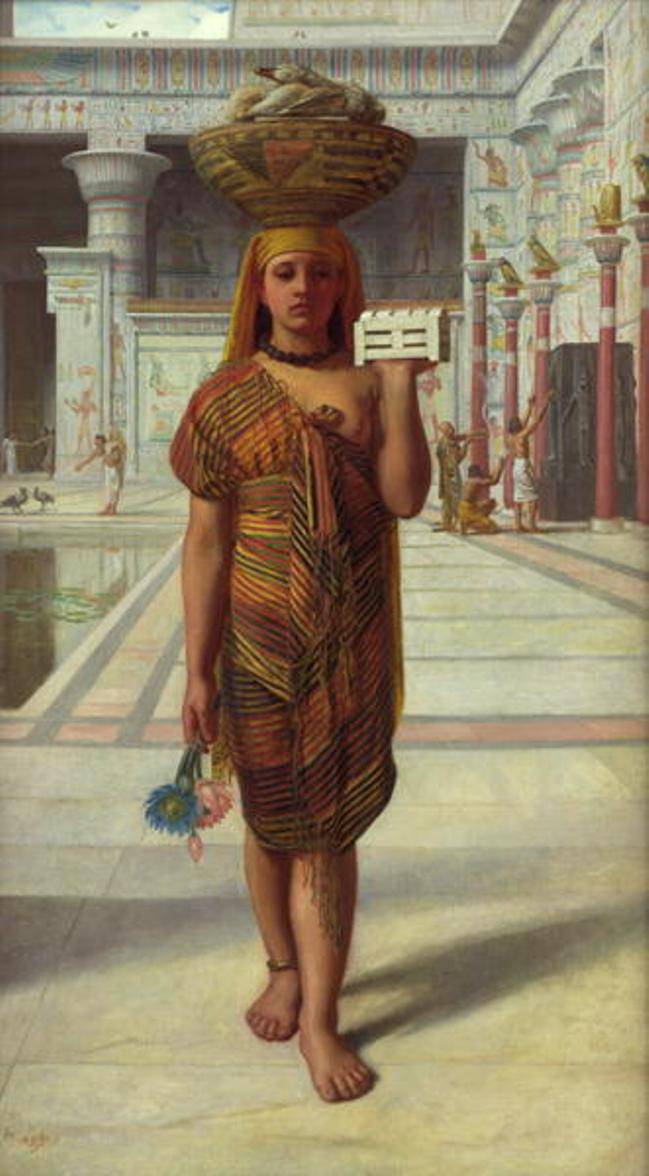 Offering To Isis, vintage artwork by Sir Edward John Poynter, 12x8" (A4) Poster