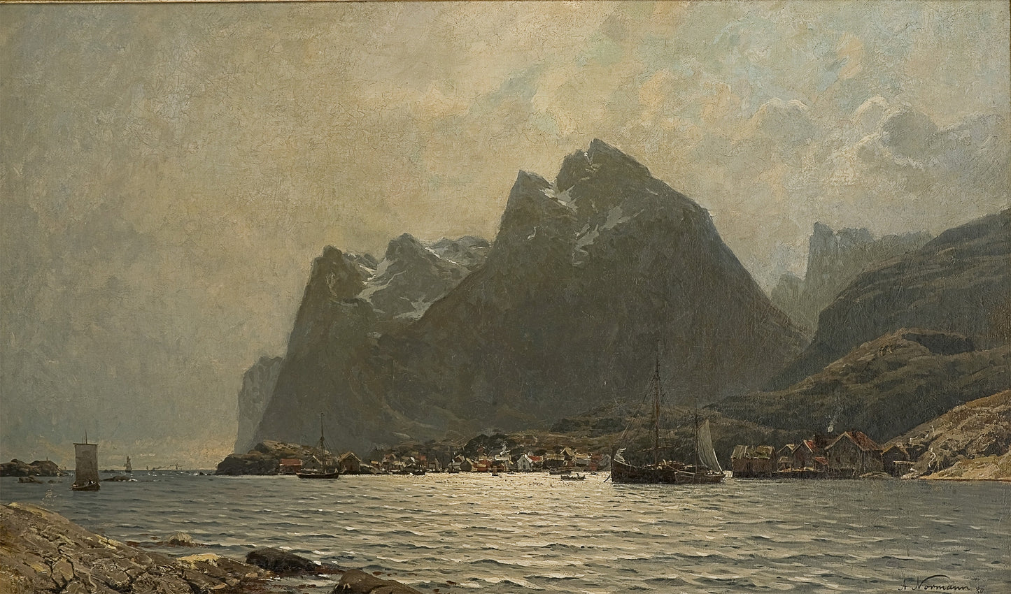 Reine, vintage artwork by Adelsteen Normann, 12x8" (A4) Poster