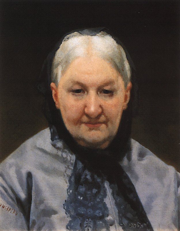 Portrait of A.P. Yelagina, vintage artwork by Nikolai Vasilevich Nevrev, 12x8" (A4) Poster