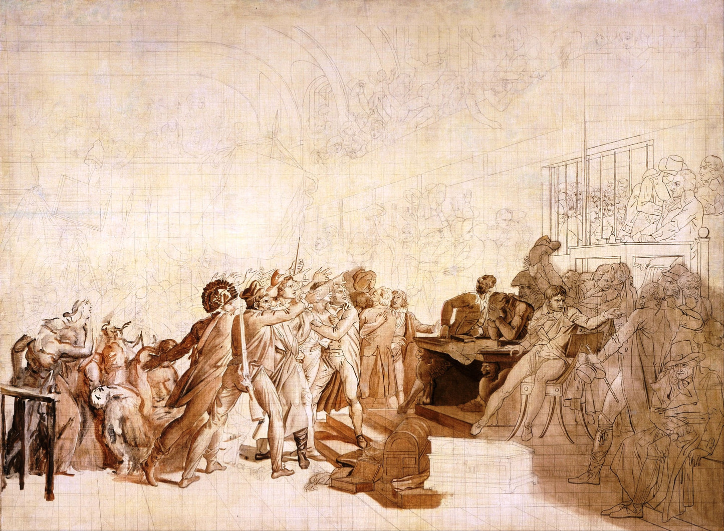 The 10th of August 1792, vintage artwork by François Gerard, 12x8" (A4) Poster