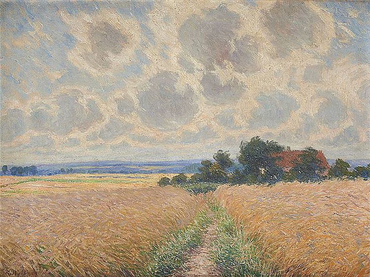 Cloudy Day in the Countryside by Rodolphe Wytsman,A3(16x12")Poster