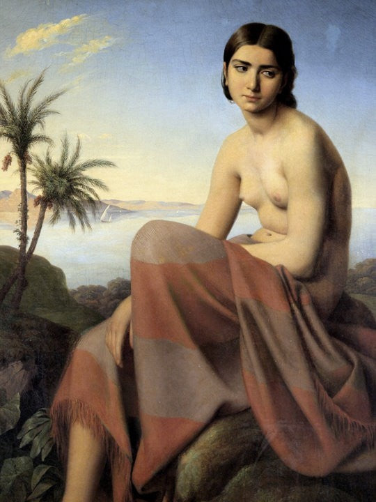 Picture of a Woman, vintage artwork by Ágost Elek Canzi, A3 (16x12") Poster Print