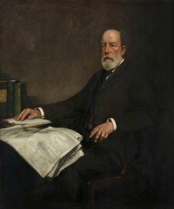 Sir John Neilson Cuthbertson, vintage artwork by George Henry, R.A., R.S.A., R.S.W., 12x8" (A4) Poster