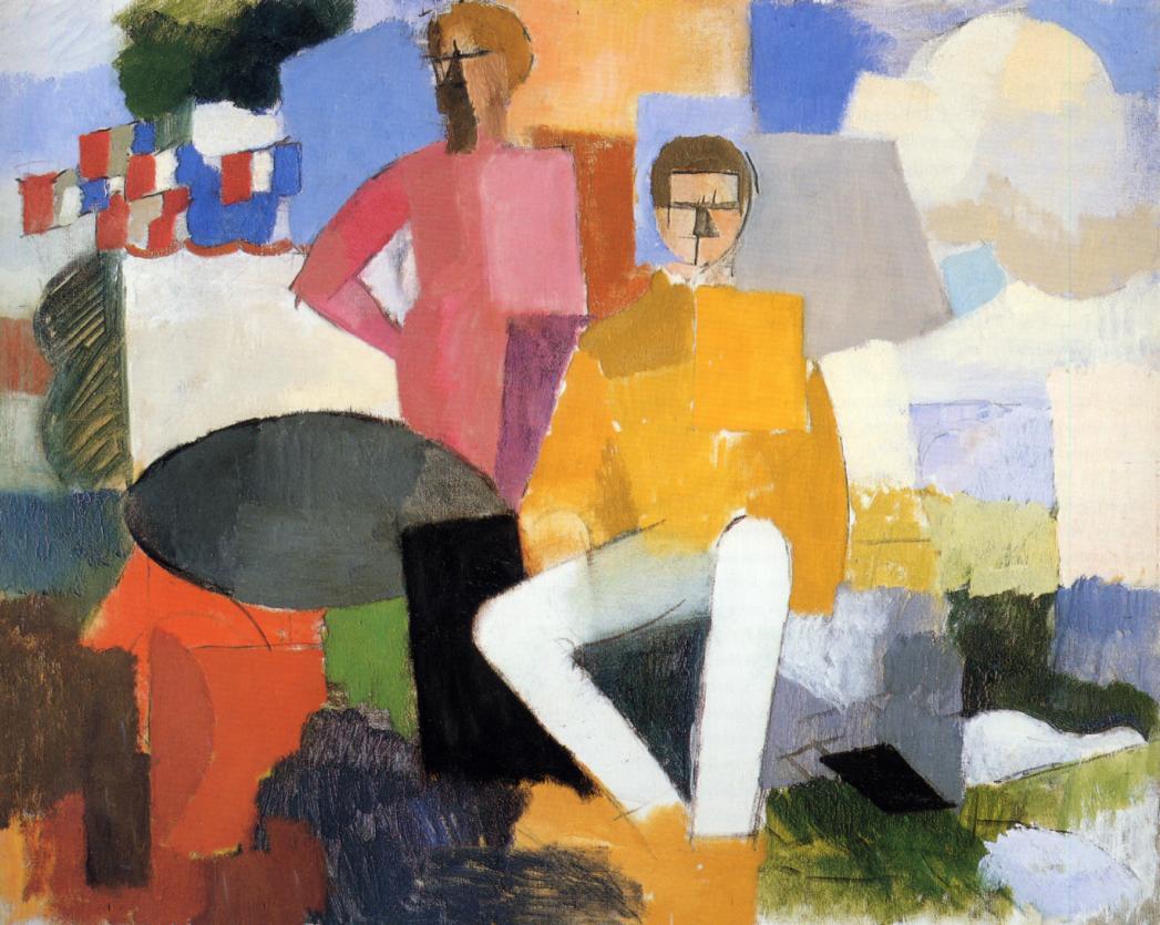 The Fourteenth of July, vintage artwork by Roger de la Fresnaye, 12x8" (A4) Poster