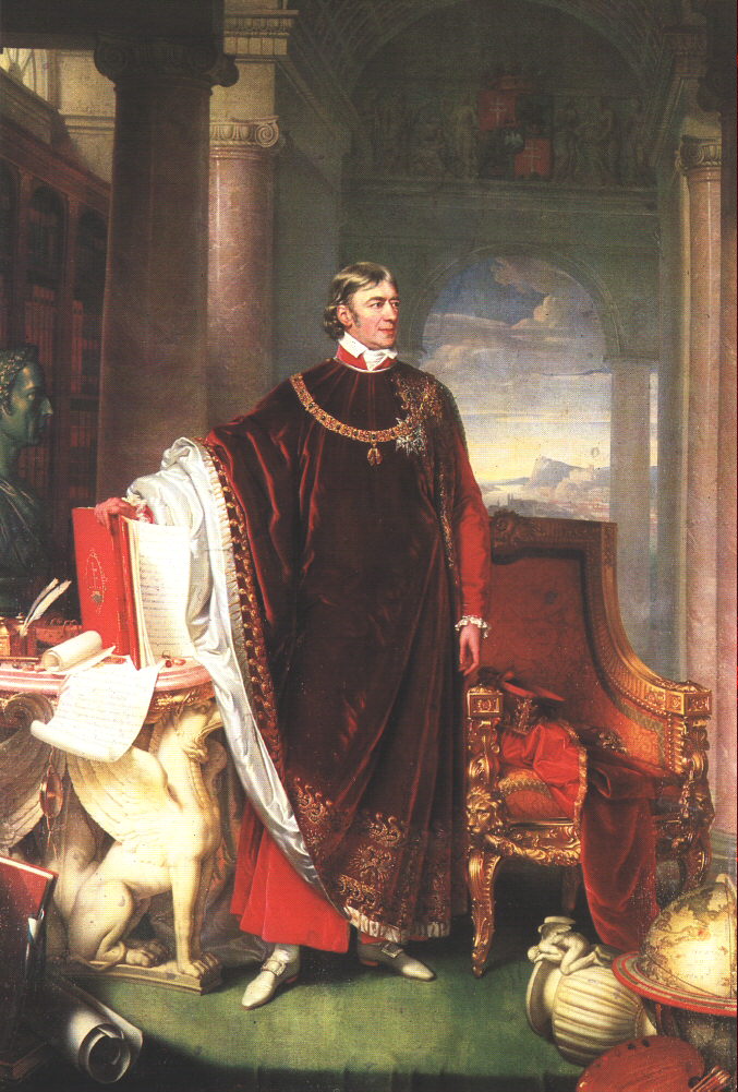 Portrait of Ferenc Szechenyi, vintage artwork by Johann Nepomuk Ender, A3 (16x12") Poster Print