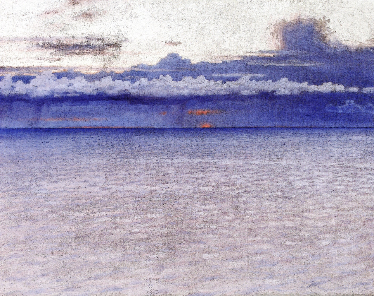 Sunset in Clouds, vintage artwork by William Blair Bruce, 12x8" (A4) Poster