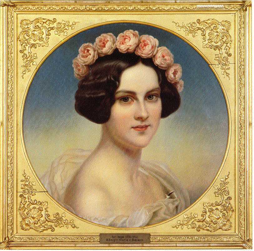 Princess Marie Friederike von Preußen als Braut, vintage artwork by Carl Joseph Begas, A3 (16x12") Poster Print