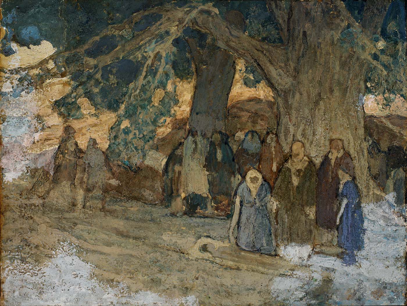 He Healed the Sick, vintage artwork by Henry Ossawa Tanner, 12x8" (A4) Poster