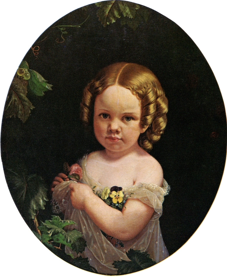 Portrait of Miss Adele Merchant, vintage artwork by Charles Christian Nahl, A3 (16x12") Poster Print