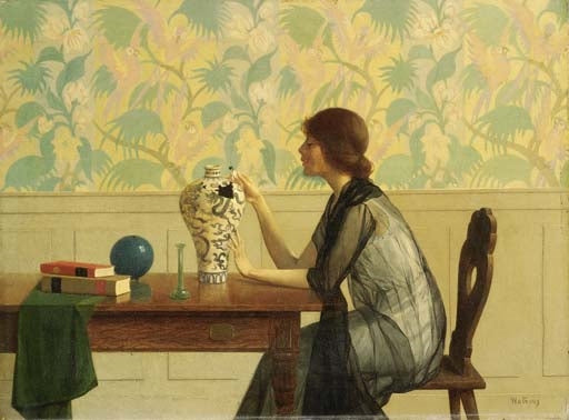 The Broken Vase by Harry Wilson Watrous,A3(16x12")Poster