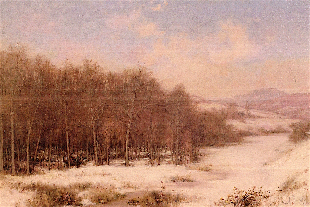 Vermont Sugaring, vintage artwork by Jervis McEntee, 12x8" (A4) Poster