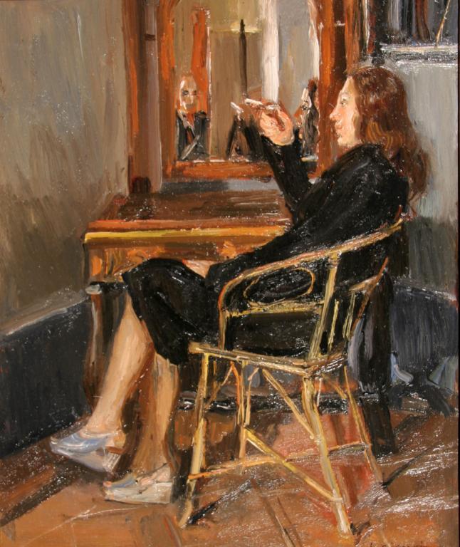 Elisa in the Studio by Luigi Crisconio,16x12(A3) Poster