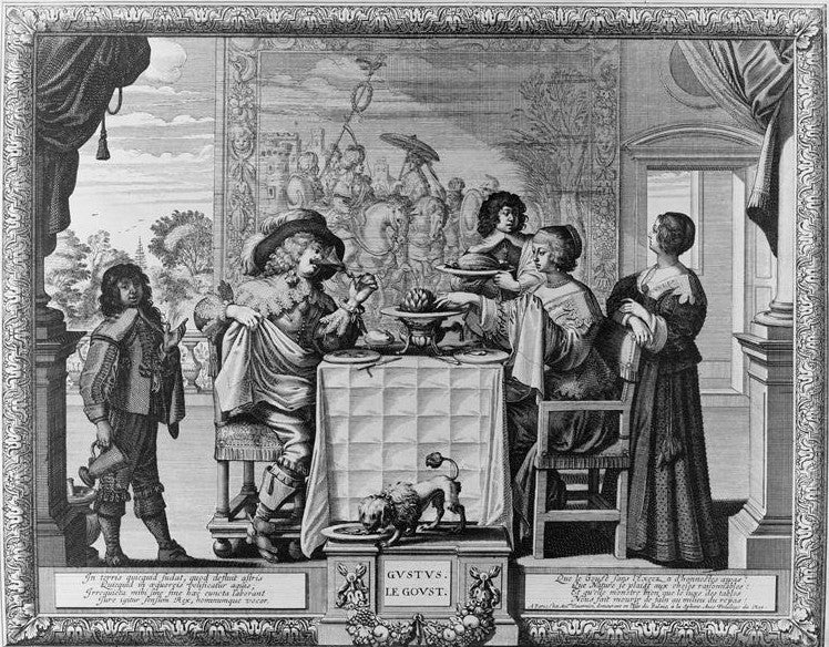 The Taste, vintage artwork by Abraham Bosse, 12x8" (A4) Poster