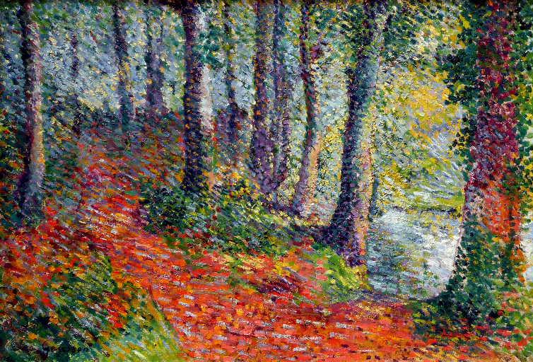 In the Woods, vintage artwork by Leo Gausson, 12x8" (A4) Poster