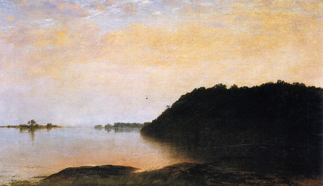 Evening on Contentment Island, vintage artwork by John Frederick Kensett, A3 (16x12") Poster Print