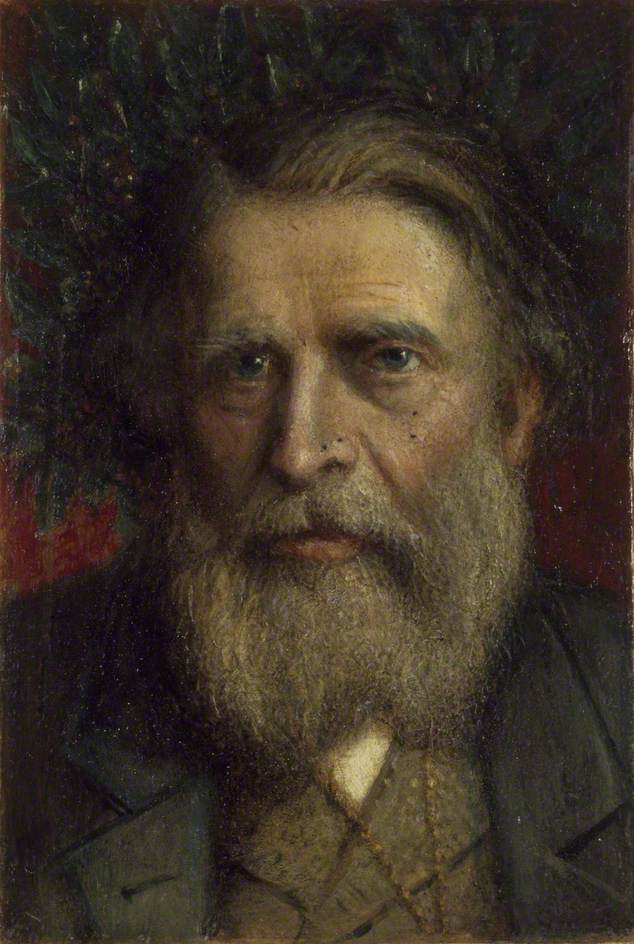 John Ruskin, vintage artwork by Valentine Cameron Prinsep, 12x8" (A4) Poster