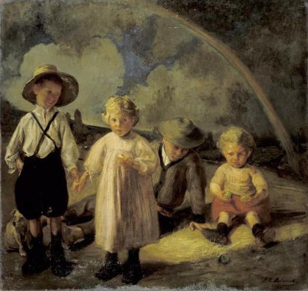 Children of Gatekeeper Sevain by Jacques-emile Blanche,A3(16x12")Poster