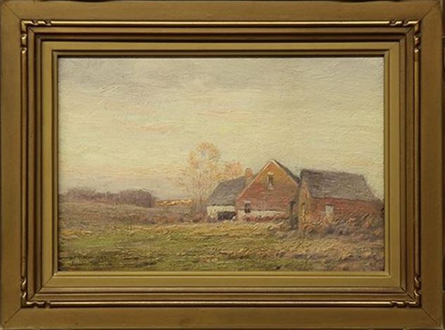 Barns at Sunset by J. Francis Murphy,A3(16x12")Poster