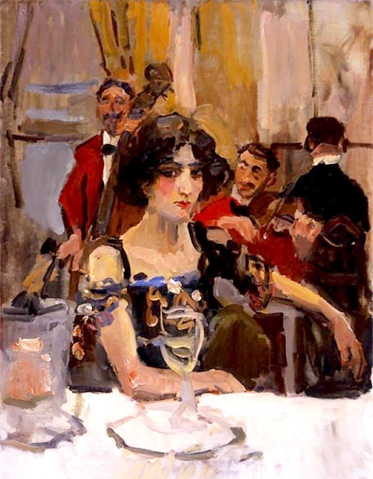 Le Perroquet by Isaac Israels,A3(16x12")Poster
