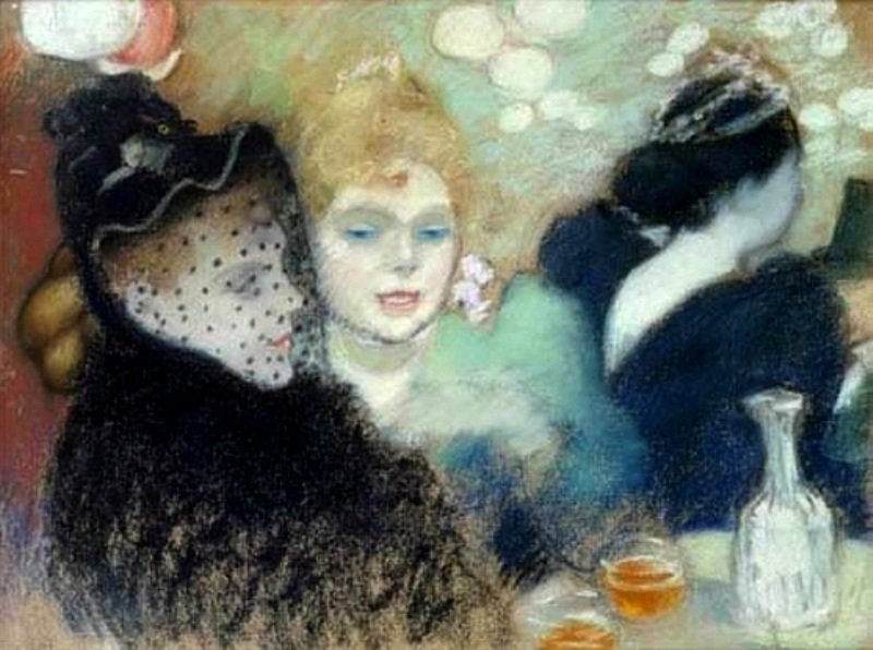 At the Bar by Louis emile Anquetin,A3(16x12")Poster