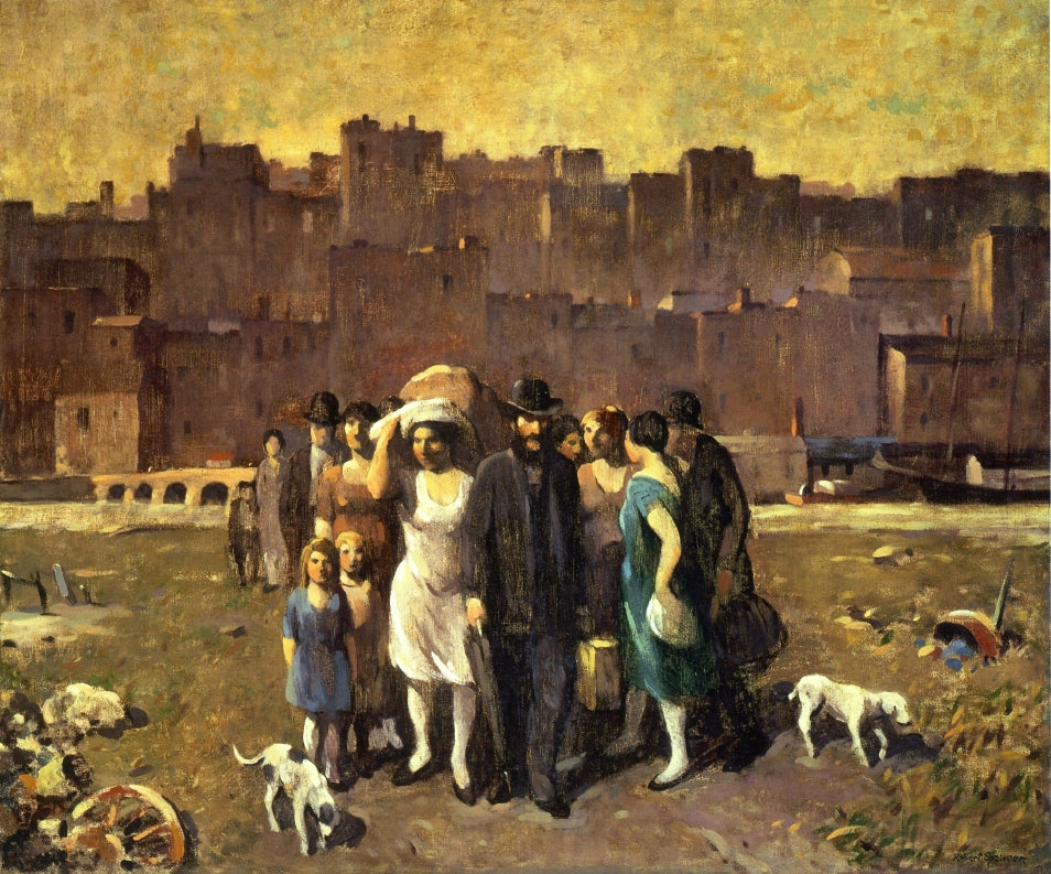 The Exodus, vintage artwork by Robert Spencer, 12x8" (A4) Poster