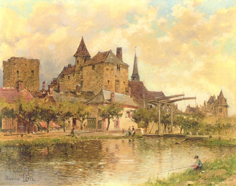 The Chateau at Mennetou-sur-Cher by Maurice Levis,A3(16x12")Poster