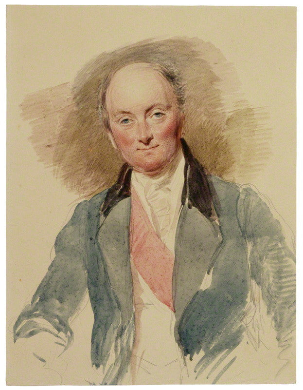 Rowland Hill, 1st Viscount Hill, vintage artwork by George Richmond, A3 (16x12") Poster Print