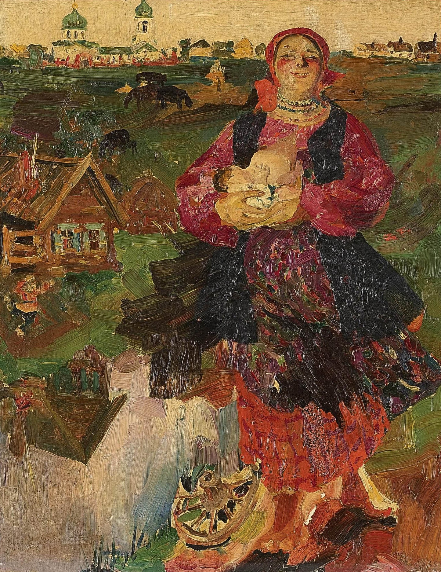 Mother Russia by Filipp Andreevich Maliavin,A3(16x12")Poster