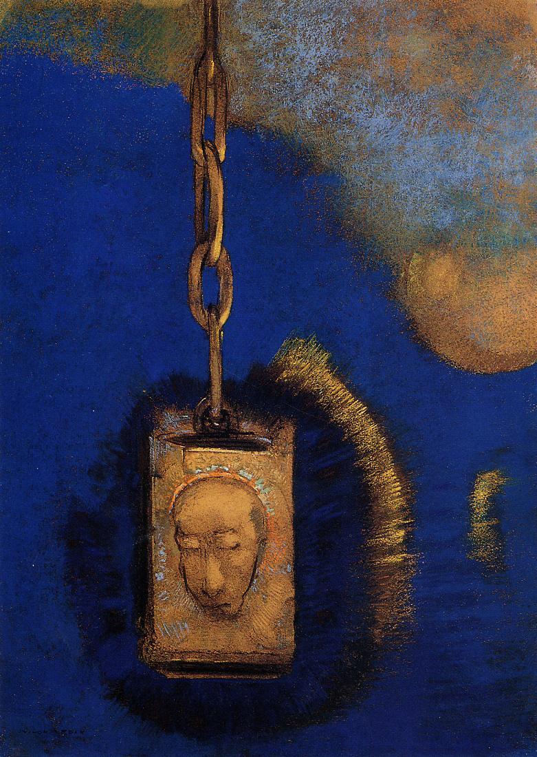 The Beacon, vintage artwork by Odilon Redon, 12x8" (A4) Poster