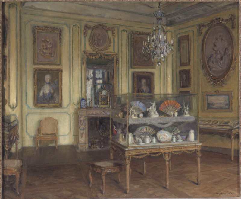 Interior (Musee Carnavalet, Paris), vintage artwork by Walter Gay, 12x8" (A4) Poster