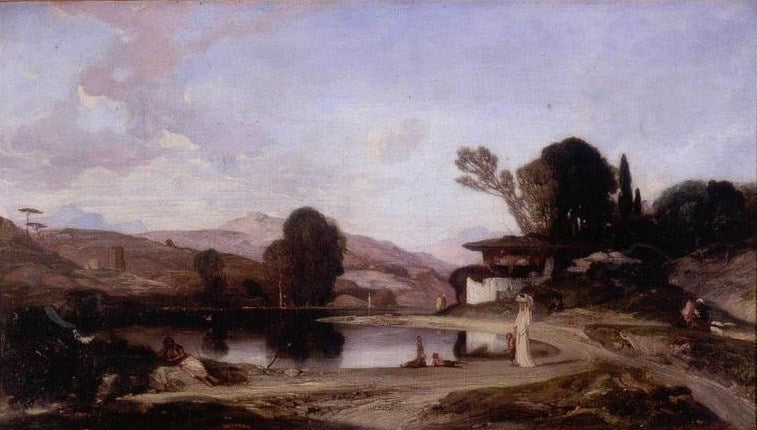 Souvenir of Turkey, vintage artwork by Alexandre-Gabriel Decamps, A3 (16x12") Poster Print