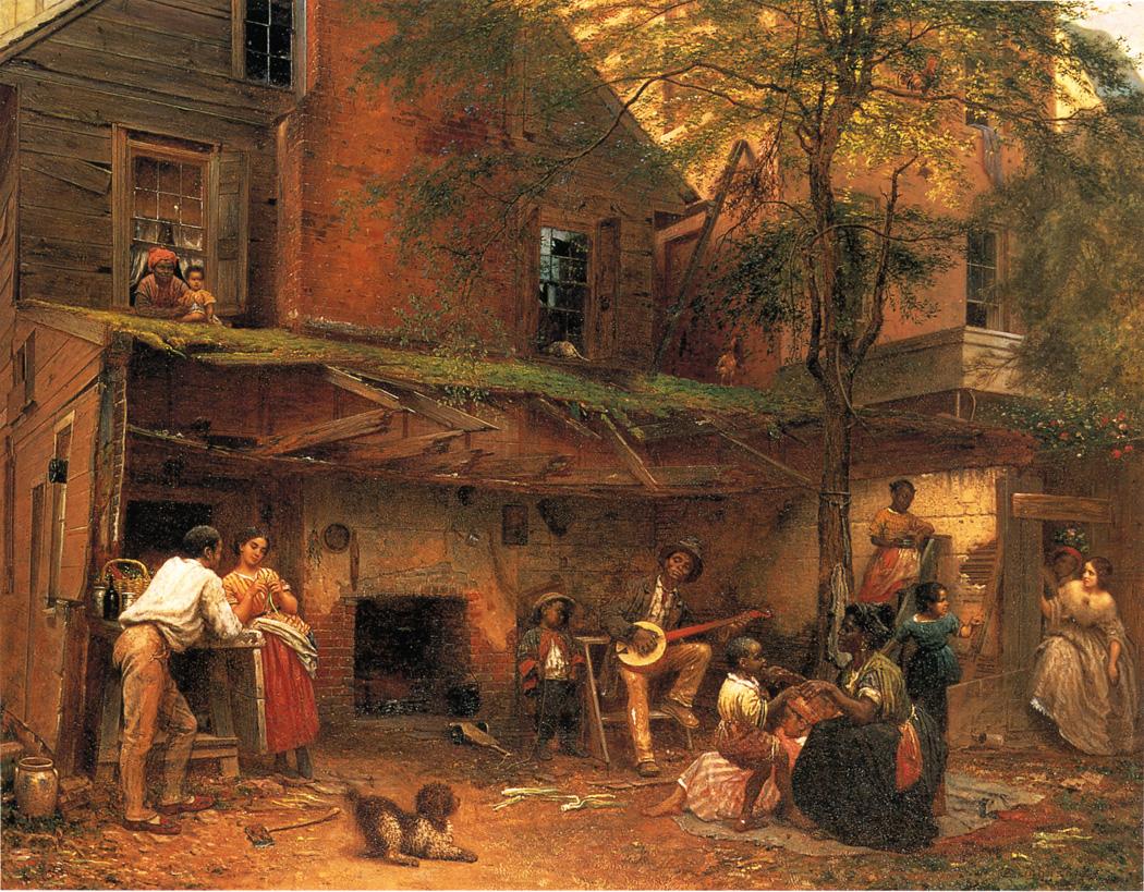 Life in the South, vintage artwork by Eastman Johnson, 12x8" (A4) Poster