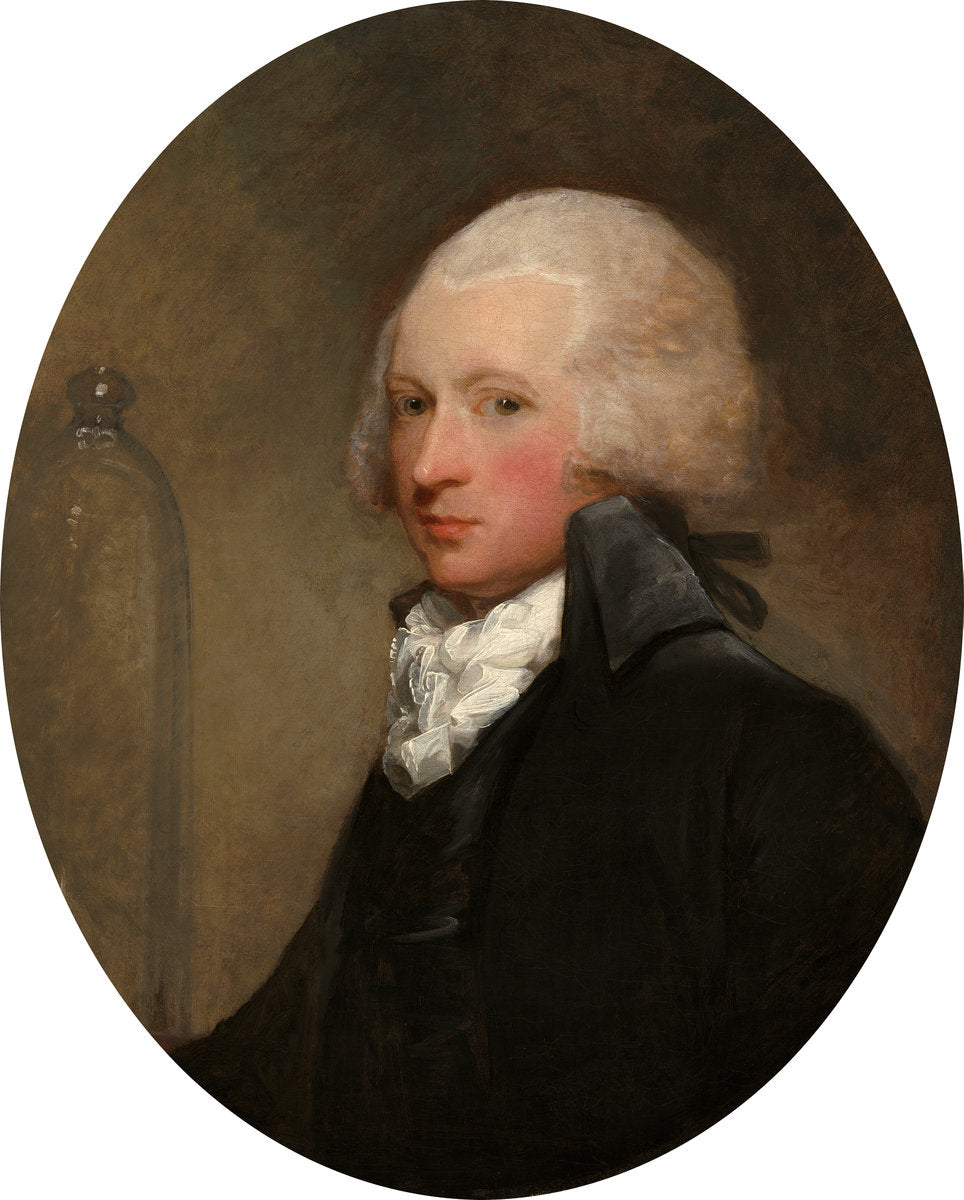 Dr. William Hartigan (?), vintage artwork by Gilbert Stuart, 12x8" (A4) Poster