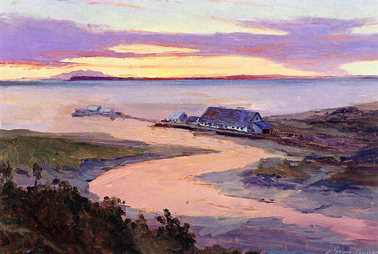 Emard Salmon Cannery, vintage artwork by Sydney Mortimer Laurence, 12x8" (A4) Poster