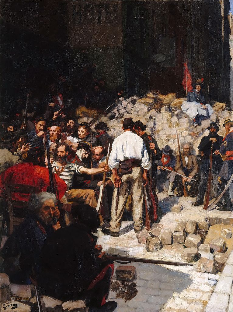 The Barricade by Andre Devambez,A3(16x12")Poster