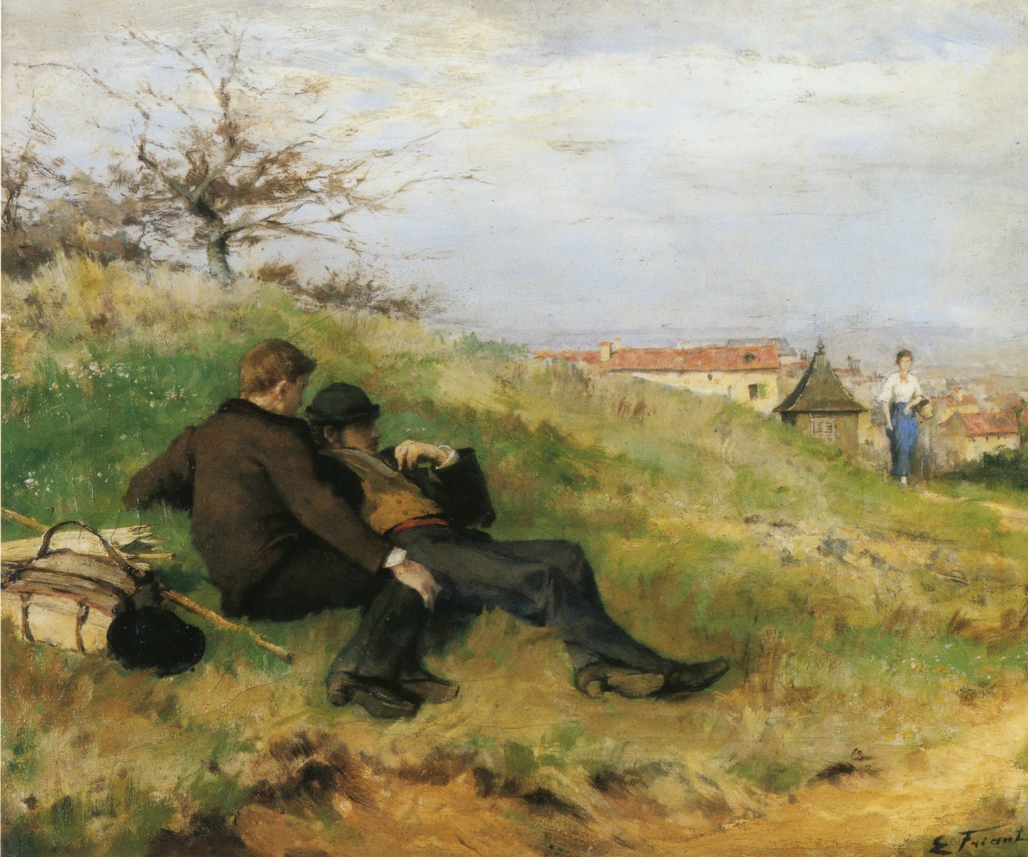 Painters Resting by emile Friant,A3(16x12")Poster