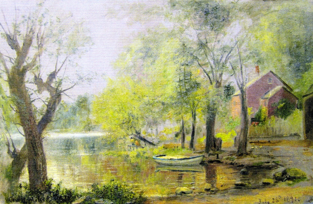 Alley Pond, Bayside, L.I., vintage artwork by Charles Henry Miller, 12x8" (A4) Poster