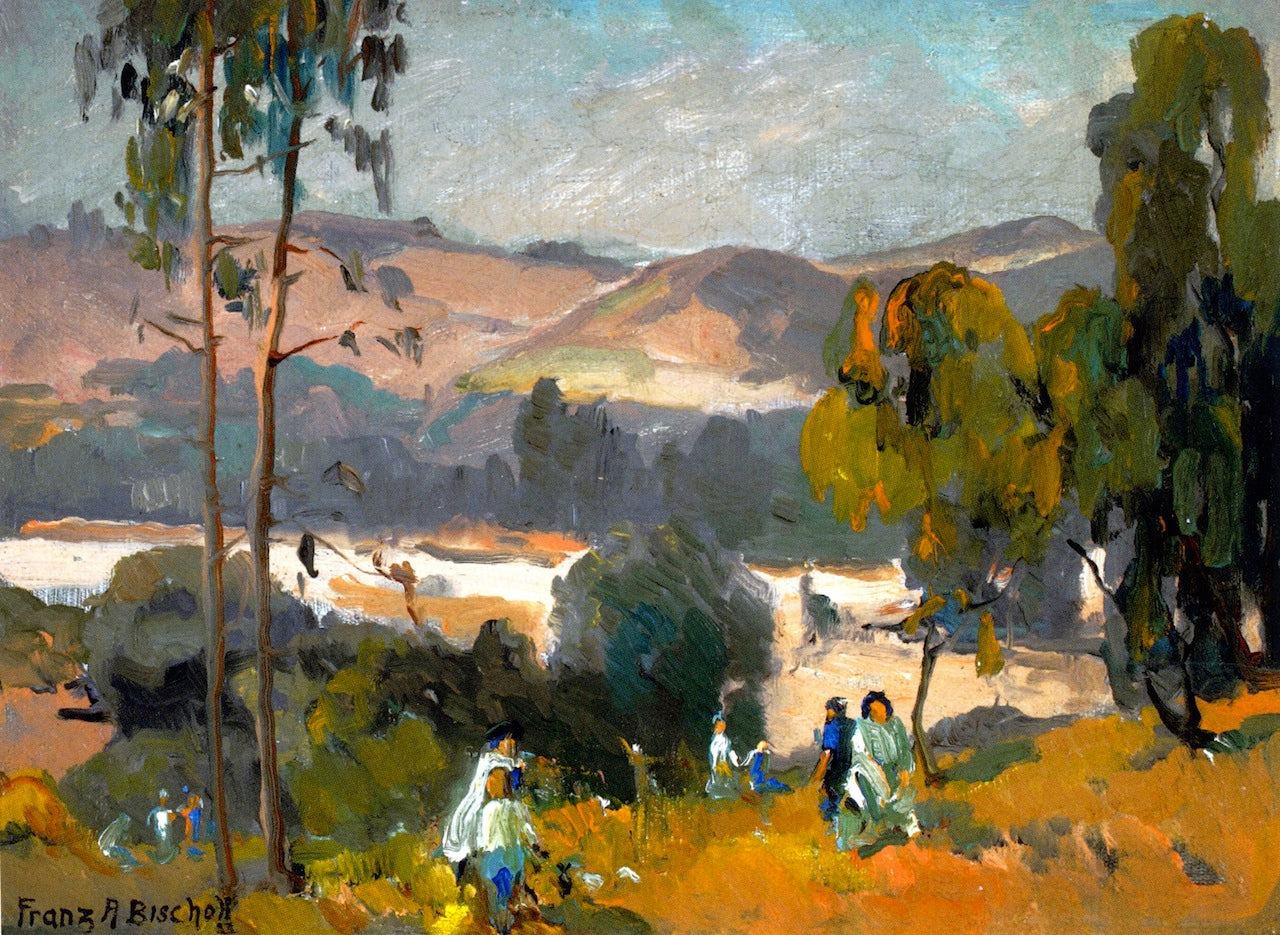 Picnic in the Arroyo by Franz Bischoff,A3(16x12")Poster