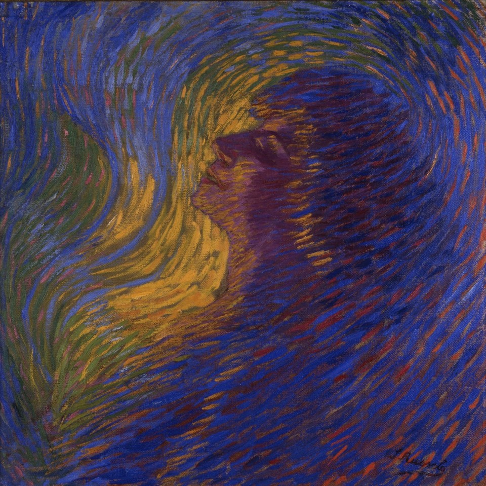 The Perfume, vintage artwork by Luigi Russolo, 12x8" (A4) Poster