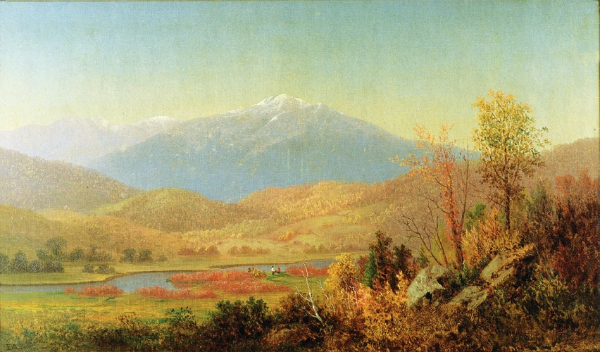 Mt. Washington and Saco River, vintage artwork by Frederick Butman, A3 (16x12") Poster Print