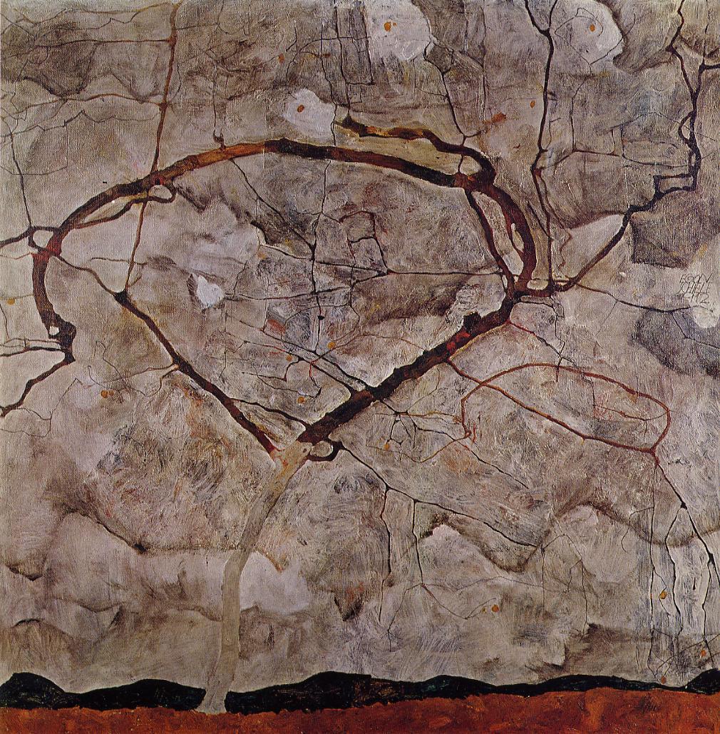Autumn Tree in Movement by Egon Schiele,16x12(A3) Poster